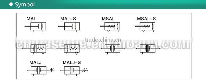 MAL Series Aluminum Alloy Mini Air Cylinder Pneumatic Piston Cylinder