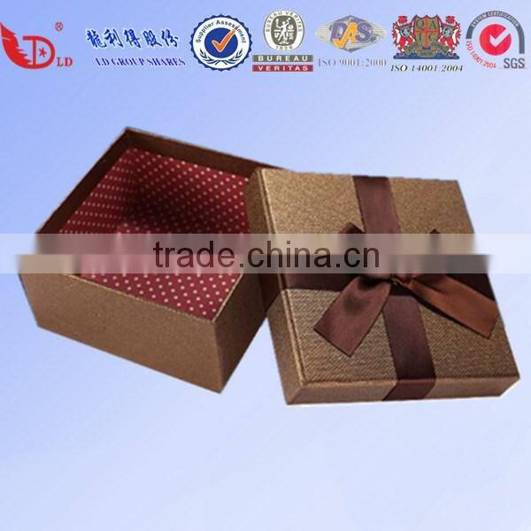 Fashion paper mini gift boxes paper flat folding gift box