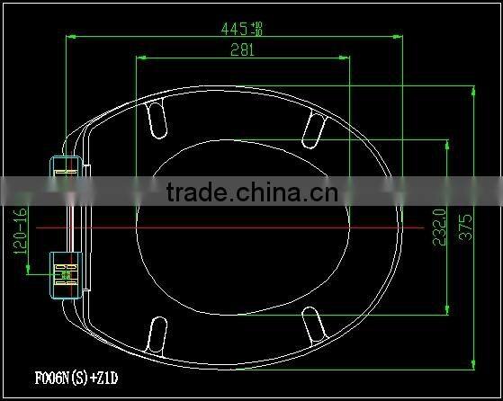 Bathroom Product European standard toilet seat cover with soft close