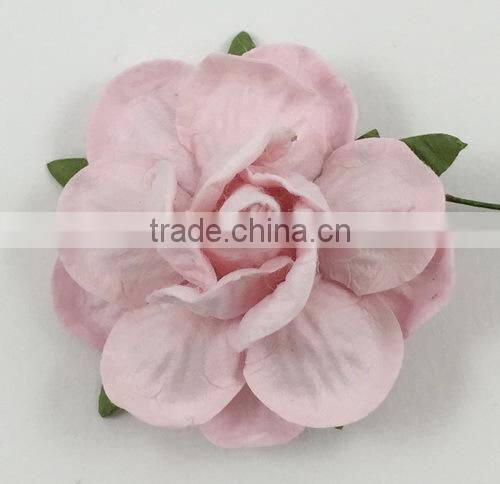Soft Pink , large Handmade Mulberry Paper Flower, Wedding Party, Scrap-booking Crafts 124