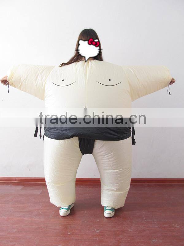 Inflatable sumo wrestling suit