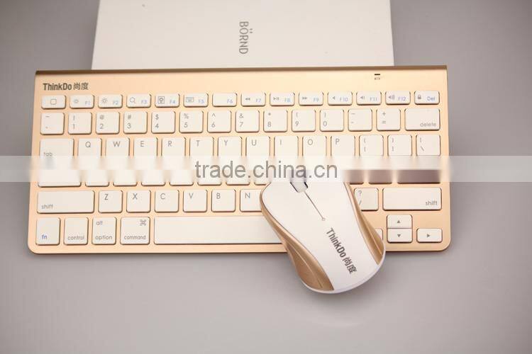 2.4G black wireless keyboard with USB receiver