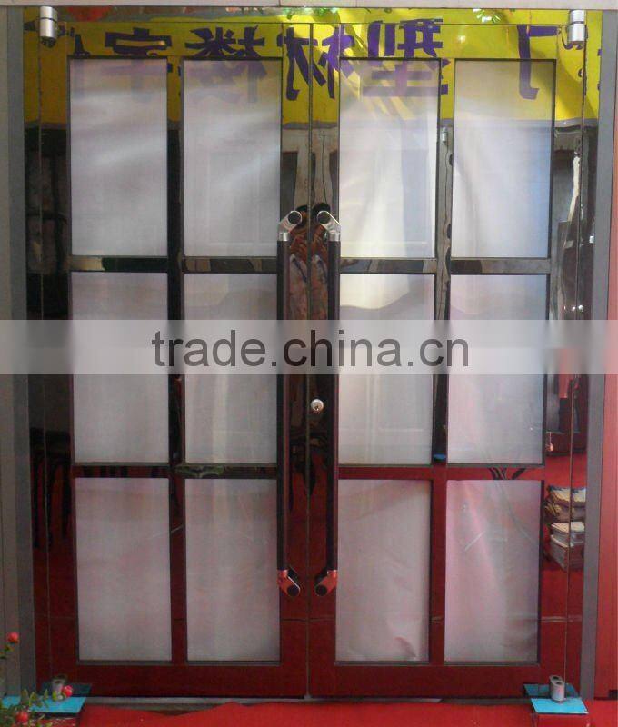 aluminum alloy profile inside and stainless steel outside for store frontA-99