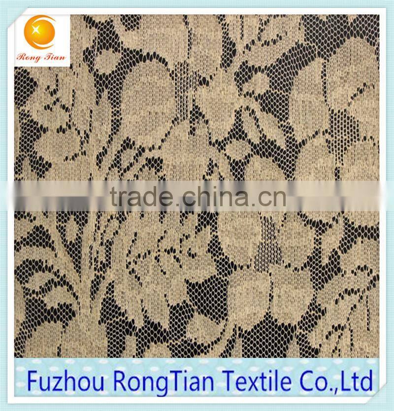China wholesale polyester cotton knitted lacel fabric for making dress