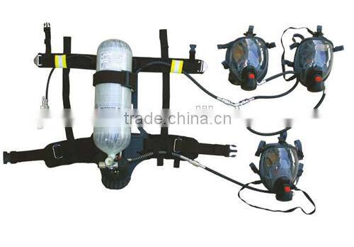 Positive pressure air breathing apparatus with carbon fiber cylinder