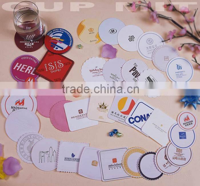 hot sale manufacture produce tissue paper coaster ,paper coaster for hotel