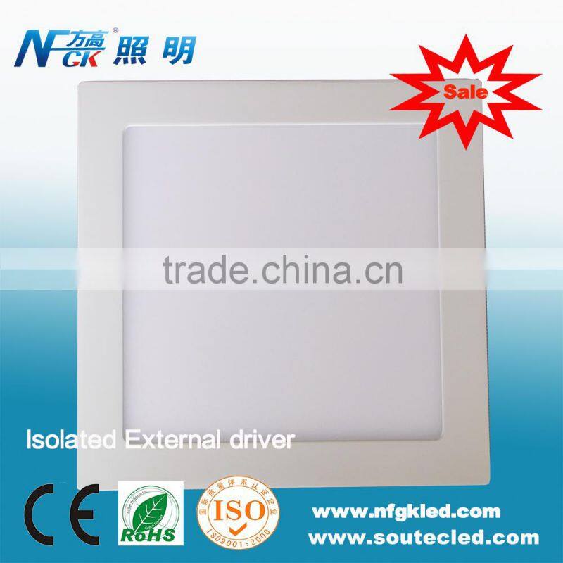 Isolated external driver surface led panel light wholesale led panel light factory surface mounted flat panel light