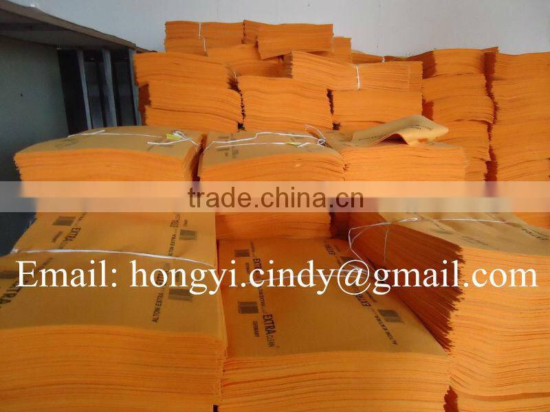 Logo printed orange super absorbent nonwoven floor cleaning wipes (nonwoven, viscose & polyester)