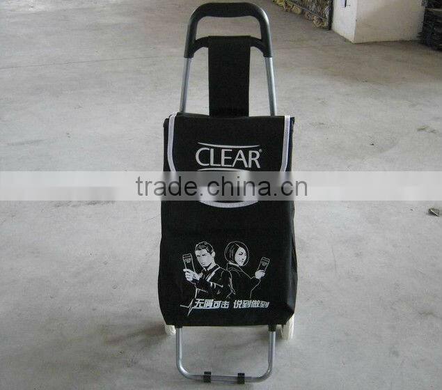 Easy carry foldable shopping trolley bag,ladies trolley tote bag-GW52