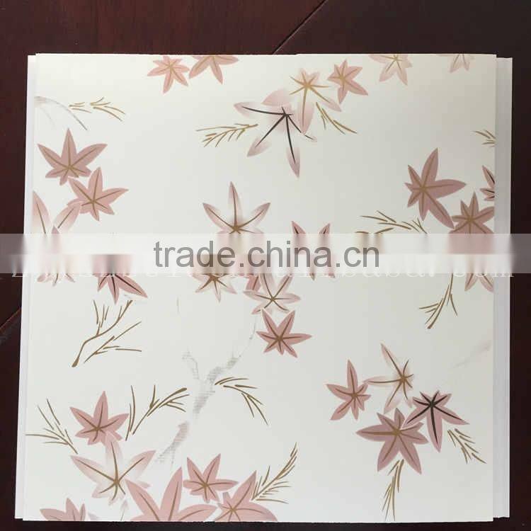 hot stamping foiled and beautiful PVC ceiling and wall panel in China