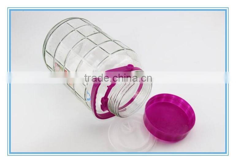 2016 Fulaishan Hot sale 3L Clear big storage jars with lid