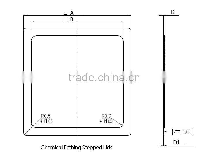 Integrated circuit and Hybrid circuit metal package-Kovar stepped Lids
