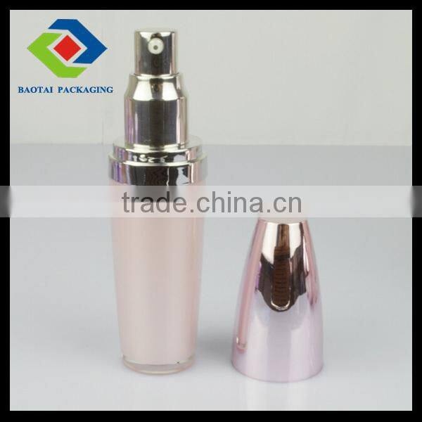 15ml nice plastic bottle with pump,tapered round cosmetic containers for eye gel