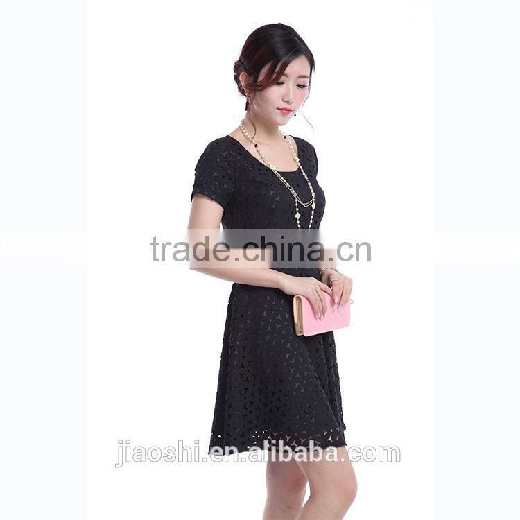 Lastest design women dresses fashion black ladies dress for formal party