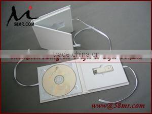 2015 Wedding Linen USB Flash Drive Packaging Gift Box Holder Wholesale