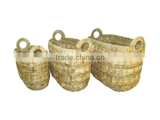 2015 New Product Water Hyacinth Basket for Home Decoration and Furniture