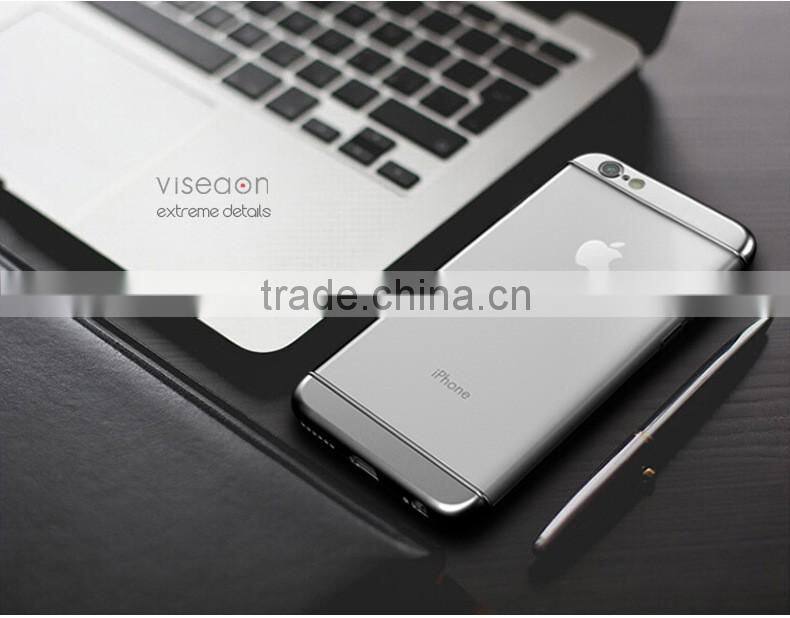 3 in 1 transparent mobile phone cover for iphone 6