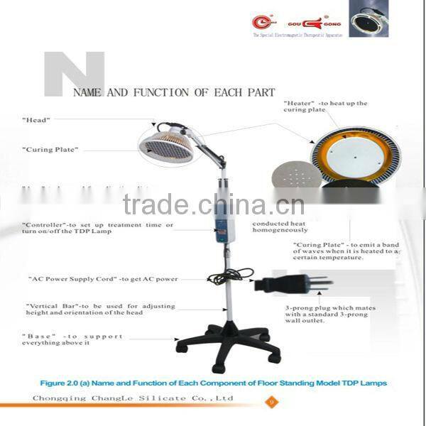 2013 Gougong Miracle AC 220V Electro-magnetic Floor standing Portable TDP Lamp with High-tech for Curing Prostate Problem