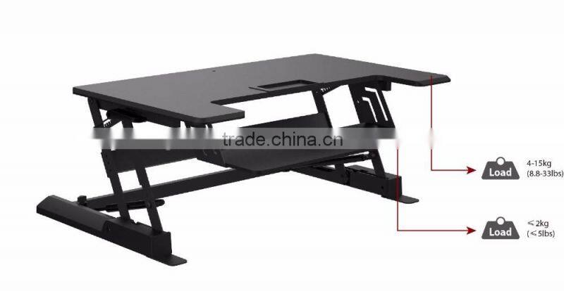 Trade assurance 6 height adjustment flexible computer desk