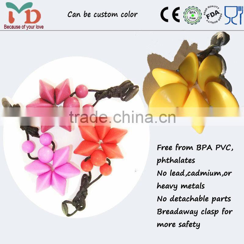 Eco-friendly BPA Free Silicone Jewelry Silicone Beads for Necklace