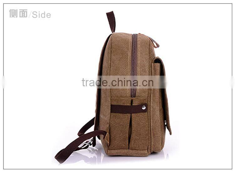 heavy duty waterproof backpack customized fashionable canvas bag