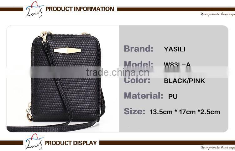 high quality black leather shoulder strap bag men manufacturer