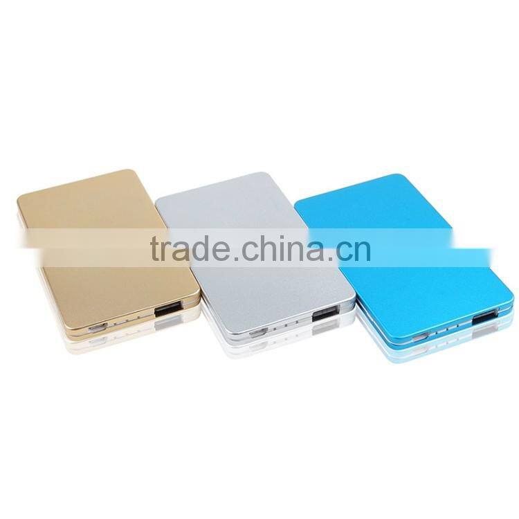 2016 high quality promotion gift rohs power bank 2600mah with custom logo