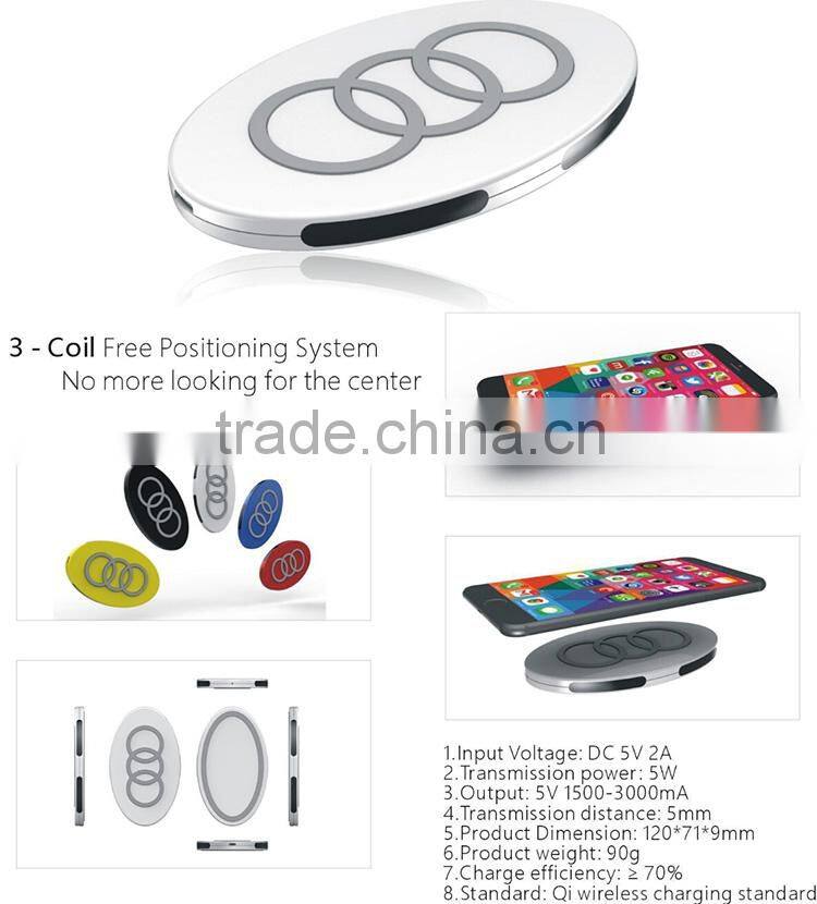 Protable Mobile Phone Wireless Charger for Android phone