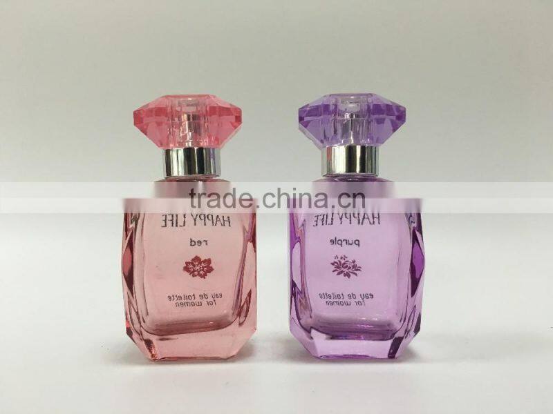 Rectangle Crystal Empty Perfume Glass Bottle 40ml