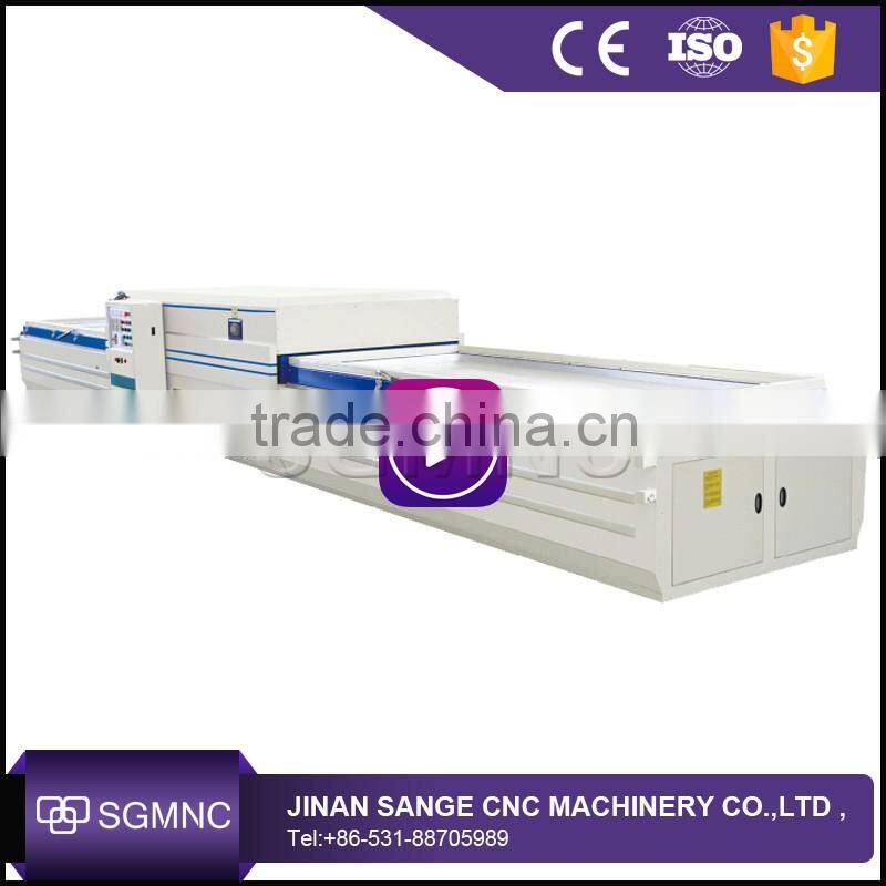 Hot press vacuum melamine laminating machine for wood doors making , kitchen cabinet door