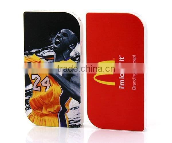 2000mAh High Density Li-polymer Battery Full Color Printing Power Bank