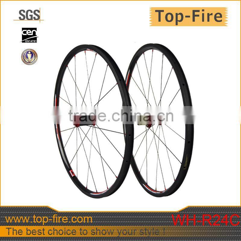 2014 Stiffness and super light OEM Tubular full carbon wheel for sale at direct factory