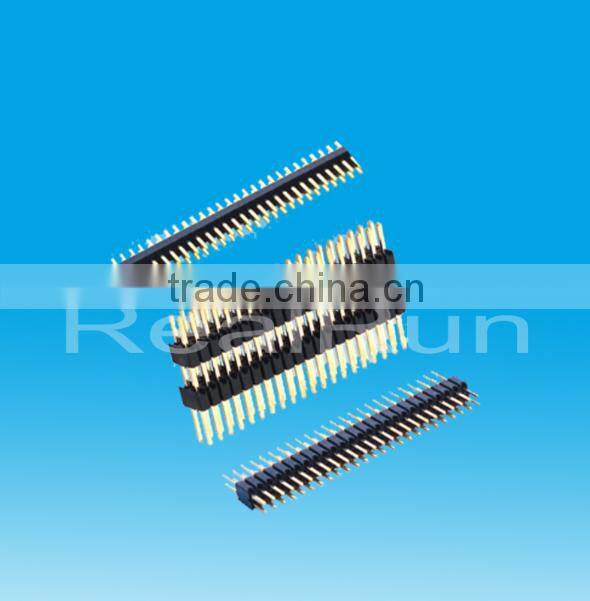 Top Quality 1.27mm Pitch Single/Double Layer Double Row DIP Pin Header Connector