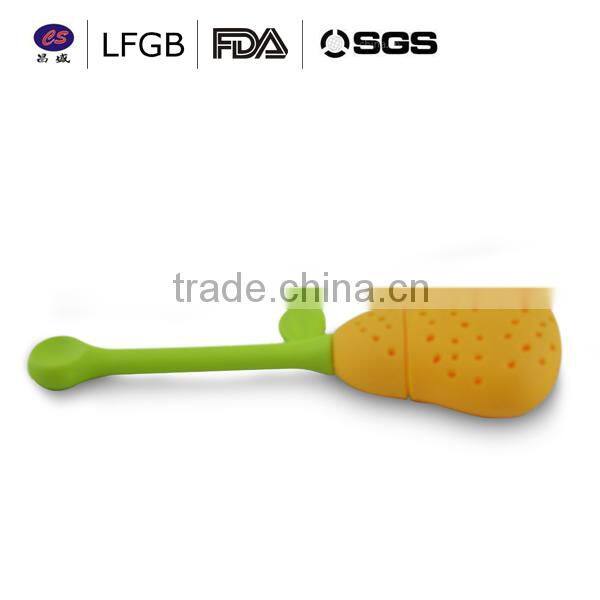 2014 new design food grade high quality funny silicone tea infuser