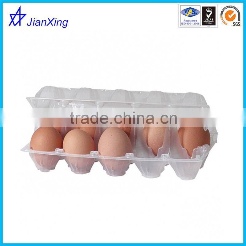 PET disposable factory price plastic blister clamshell egg packaging box