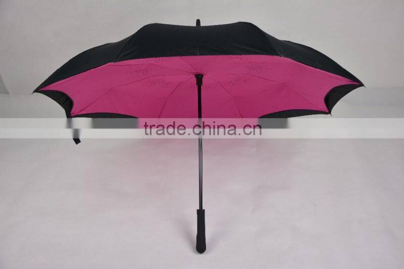 Modern design function double layer inverted umbrella for cars
