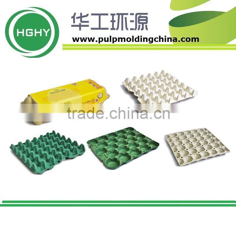 Pulp molded disposable egg tray