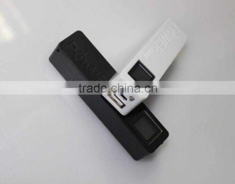 DELONG newest power bank with led screen 2600mah