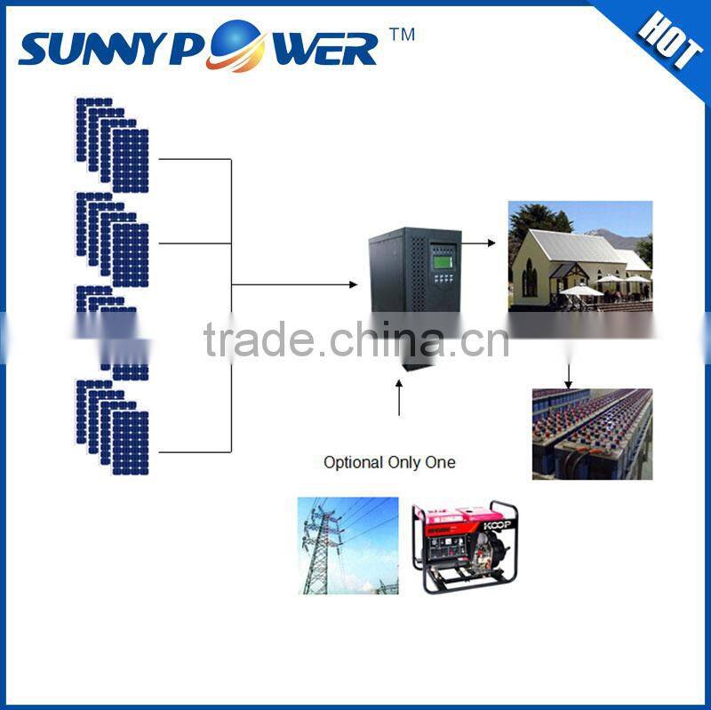 220V/380V SunnyPower high quality home use blue 5kw solar system