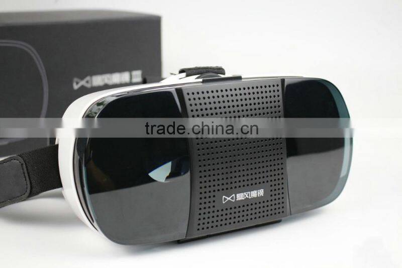 Best Gift Baofeng Storm III Virtual Reality 3D Video Glasses for 4.7 - 6" Smartphone VR 3D Glasses + Bluetooth Remote Joystick