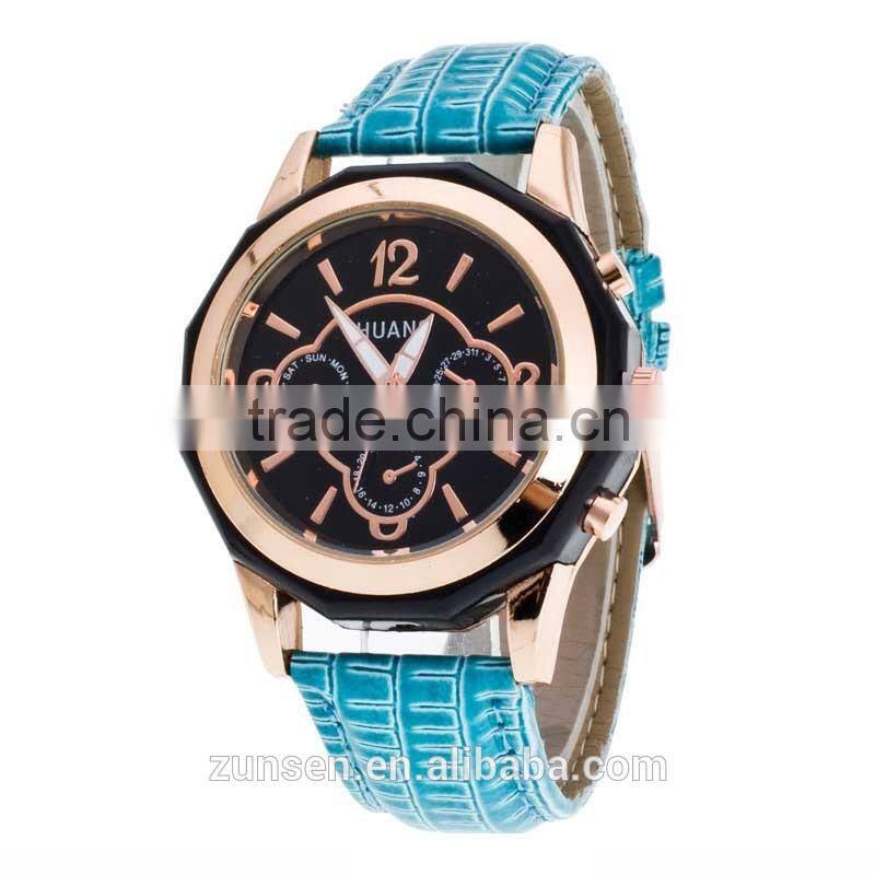 2016 High Quality Fashion Watch Women Dress Quartz-Watch Casual Wristwatch Women Relogio Feminino relojes mujer Leather Clock