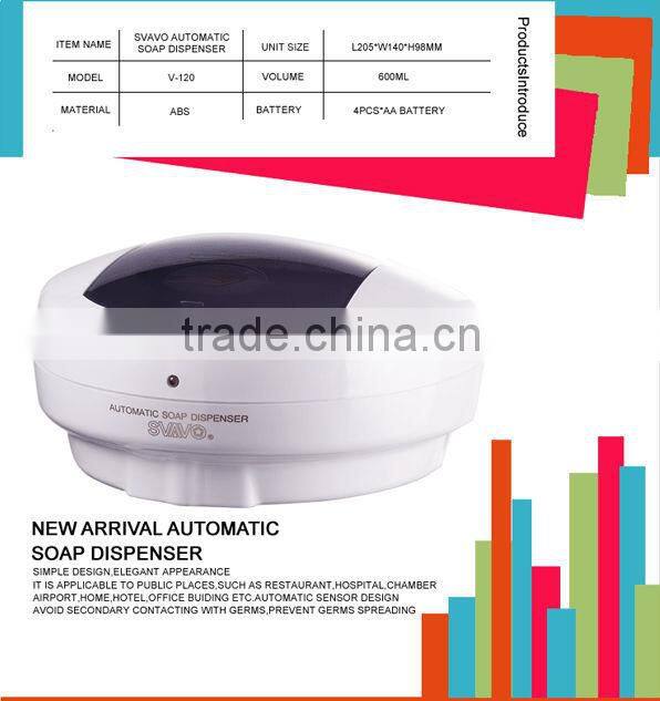 Fashionable Refillable automatic abs plastic soap dispe Hand Liquid Standing Plastic Sensor Soap Dispenser V-120S