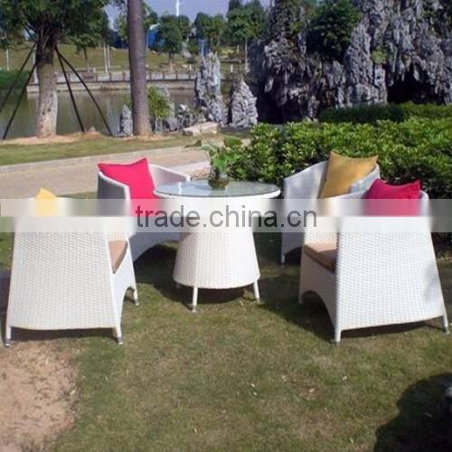outdoor furniture for garfen coffee shop stackable leisure rattan wicker table chairs YPS011