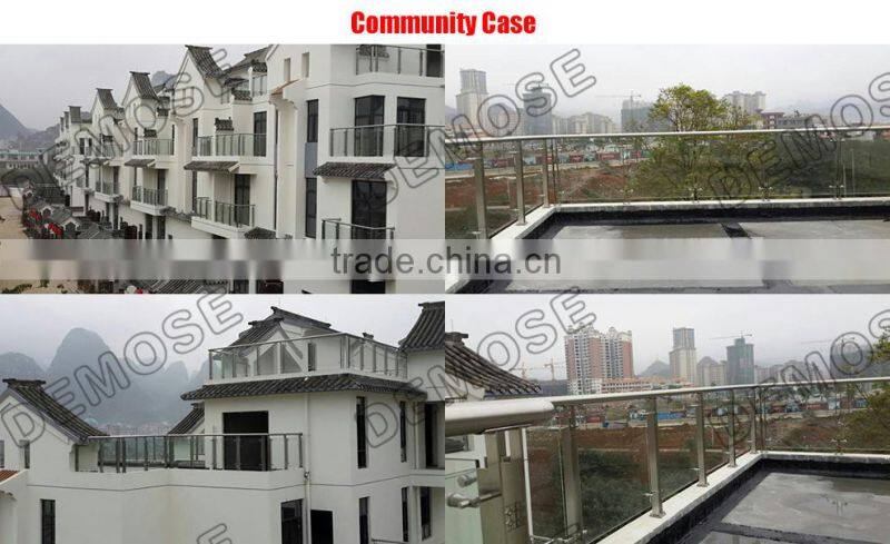 aluminium glass railing supporter / u base glass railing