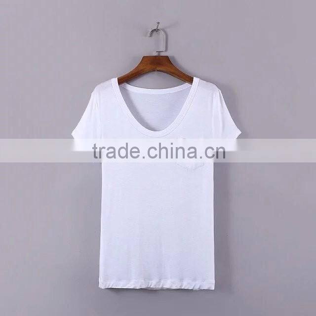 clothing manufacturer pure color sexy v neck clothing