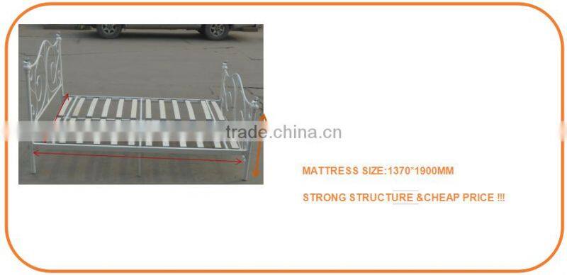 MB-02 Crystal metal 4FT bed frame for sale