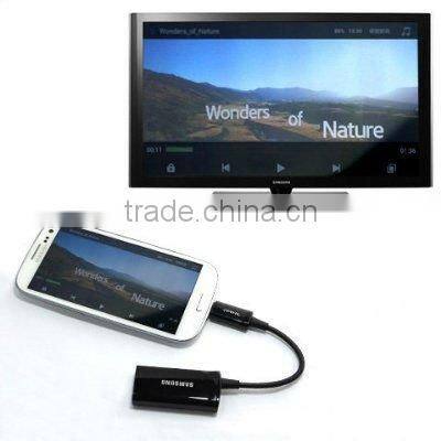 for Samsung Galaxy S3 HDMI MHL cable adapter i9300 MHL 1080P