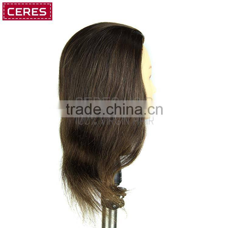 professional makeup 18-24 inch cheap 100% human hair mannequin head training head
