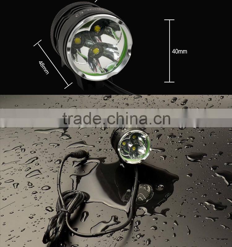 save 20% Strong Brightness 3000 LUMEN 3 XML U2 led chargeable headlamp bike light