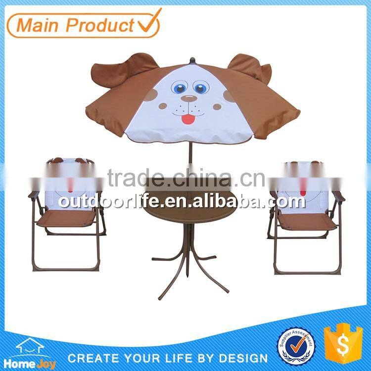 Popular cartoon metal table and chair set, folding table and chair set, kids table and chair set